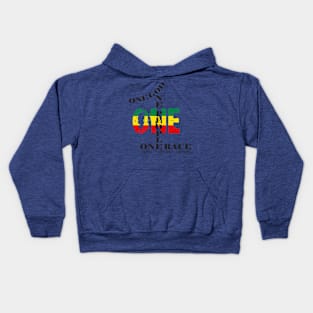 One God One People One Race Kids Hoodie